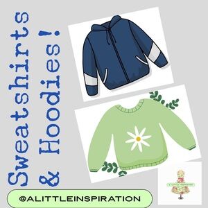 A fluffy sweatshirt or cozy hoodie is always inspirational!